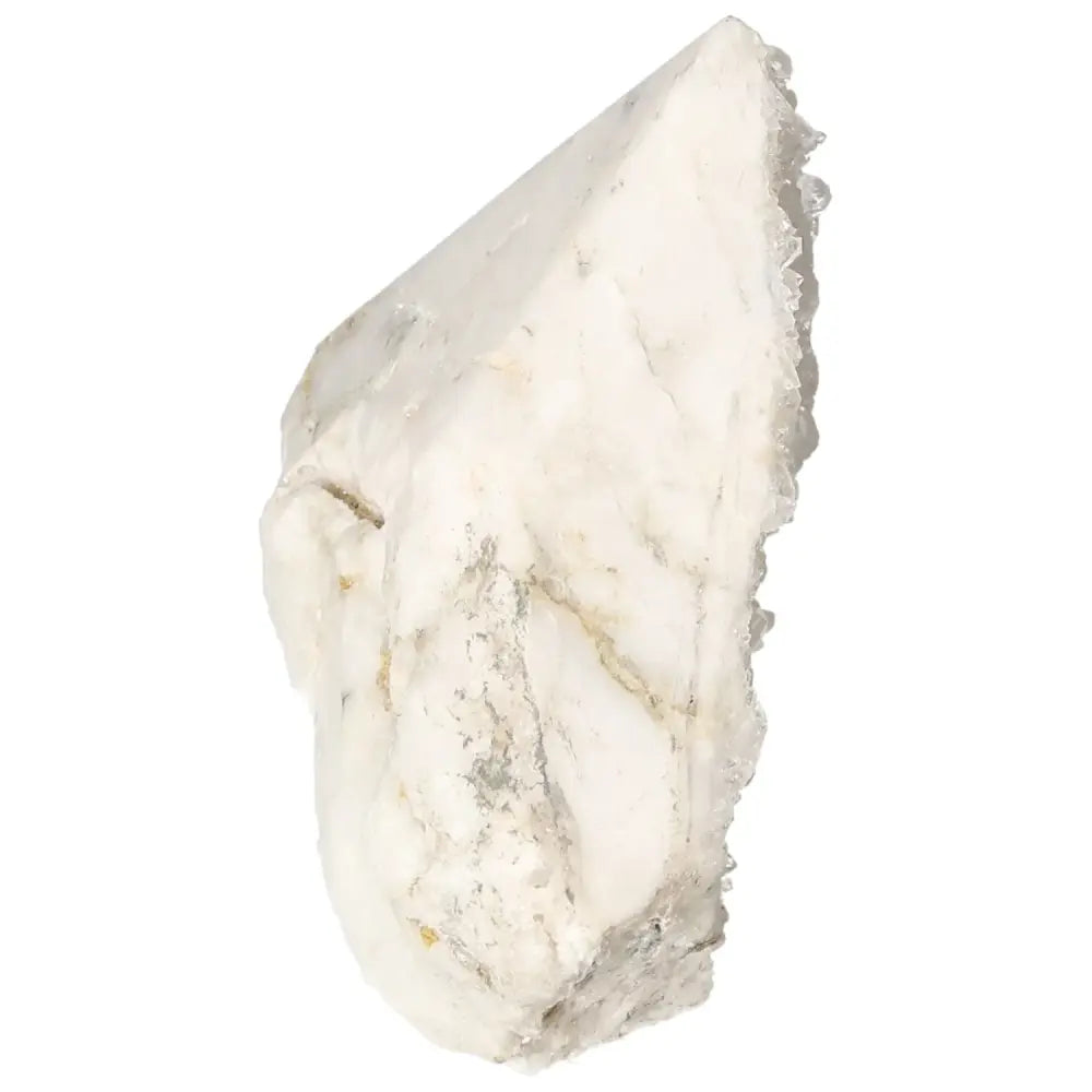 Polished Milky Quartz Point by Sylvia Crystals showcasing natural beauty and purity, ideal for spiritual and aesthetic collection.