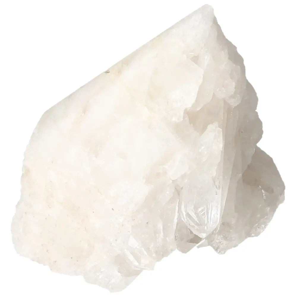 Polished Milky Quartz Point by Sylvia Crystals, showcasing its purifying properties for inner harmony and balance.