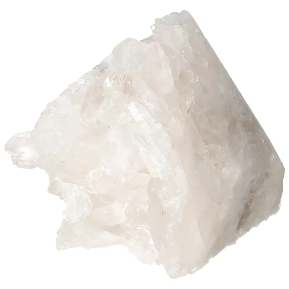 Polished Milky Quartz Point crystal, premium Sylvia Crystals offering, enhances serenity and absorbs negative energy.