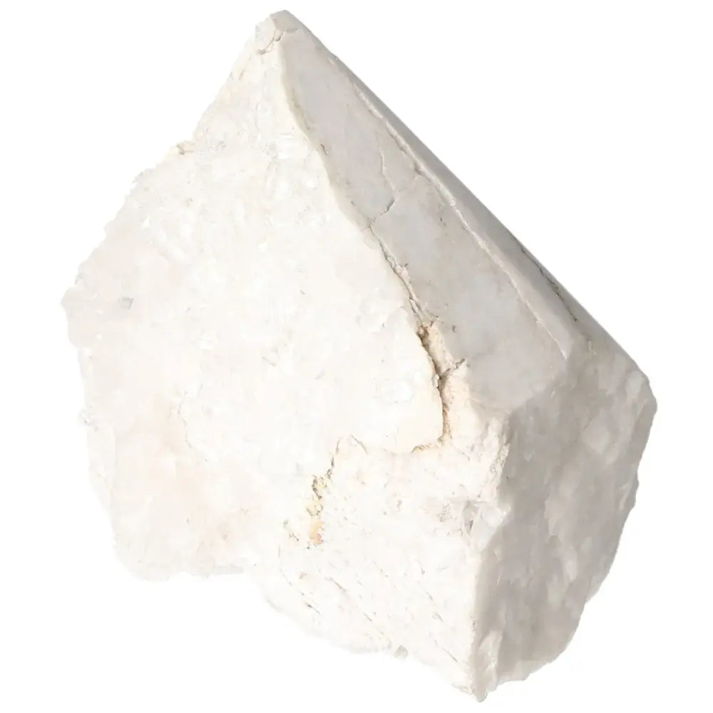 Polished Milky Quartz Point by Sylvia Crystals, enhancing serenity and balance with premium elegance.