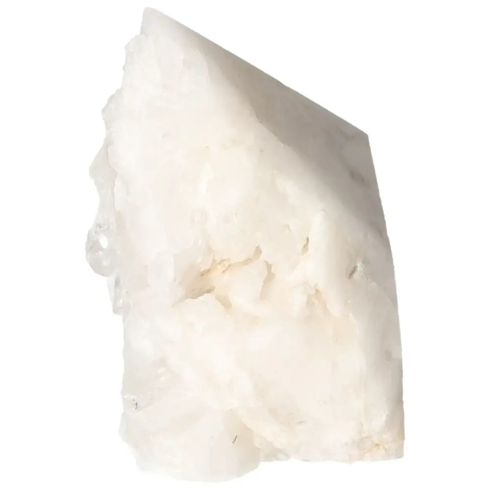 Polished Milky Quartz Point from Sylvia Crystals, a premium crystal for energy purification and inner harmony.