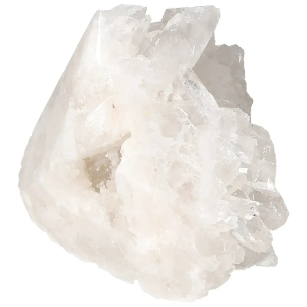 Polished Milky Quartz Point crystal by Sylvia Crystals, enhancing serenity and neutralizing negative energies, elegant and handpicked.