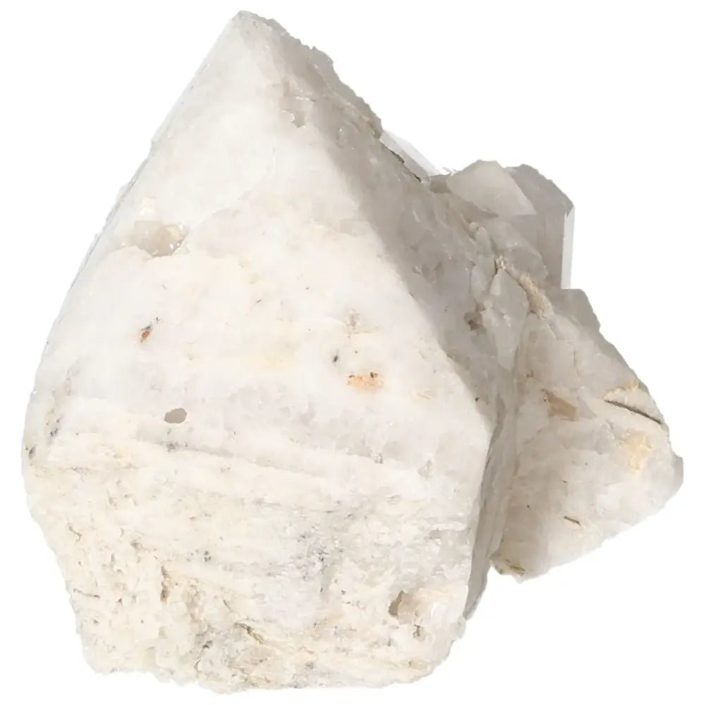 Polished Milky Quartz Point crystal enhancing energy and clarity for spiritual balance, part of the Sylvia Crystals collection.