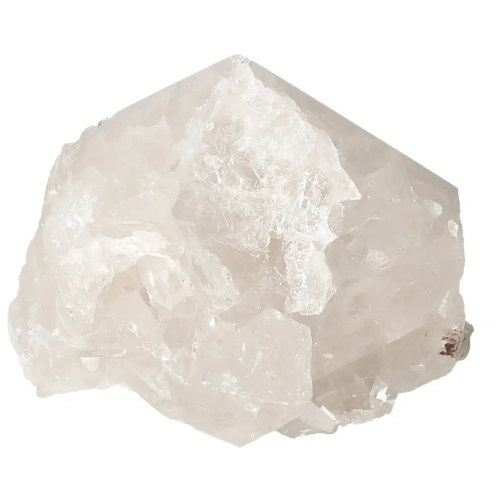 Polished Milky Quartz Point crystal, handpicked for high quality, enhancing vibrational energy for personal growth and balance.