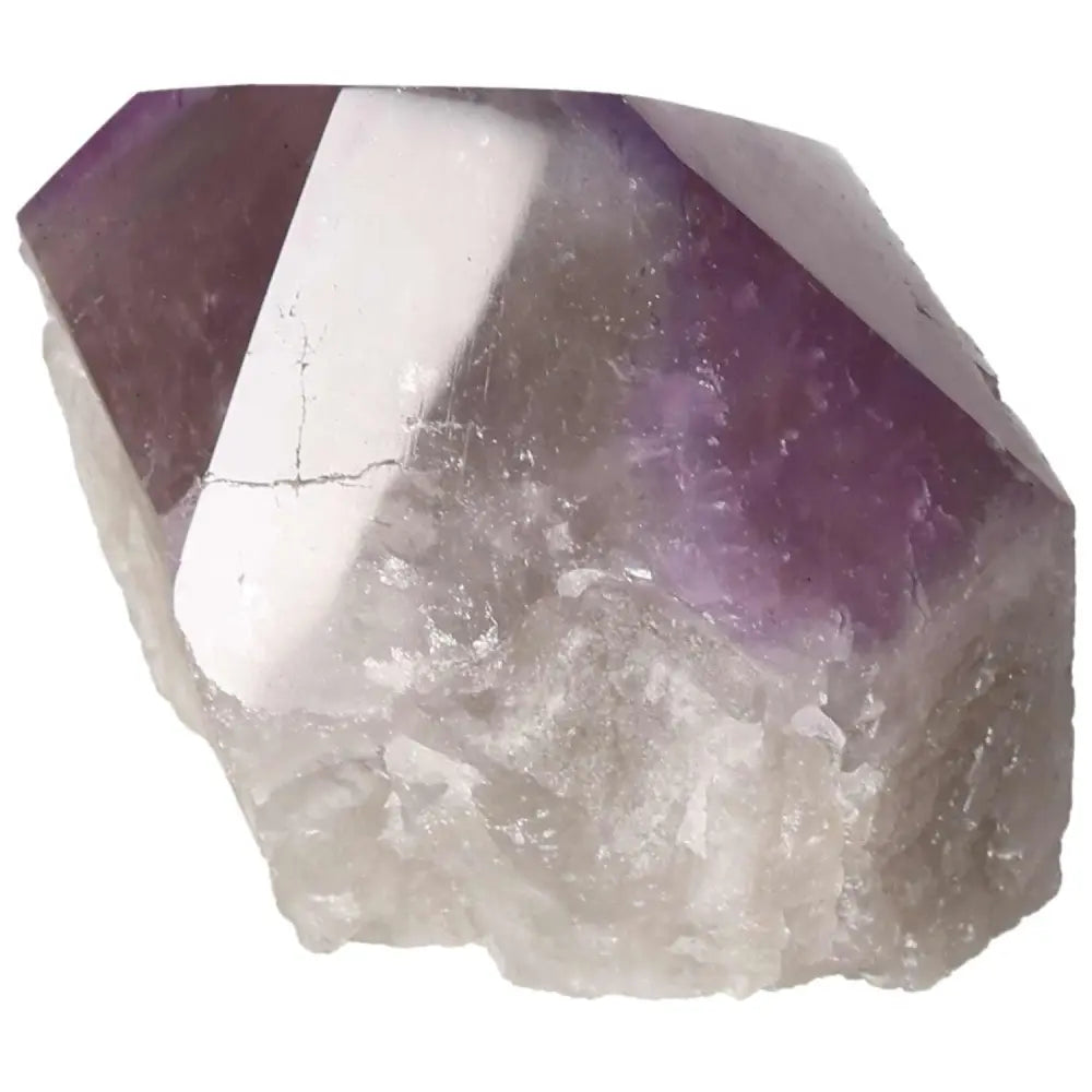 Polished Point Amethyst crystal with vibrant purple hues, showcasing its premium quality and natural beauty.