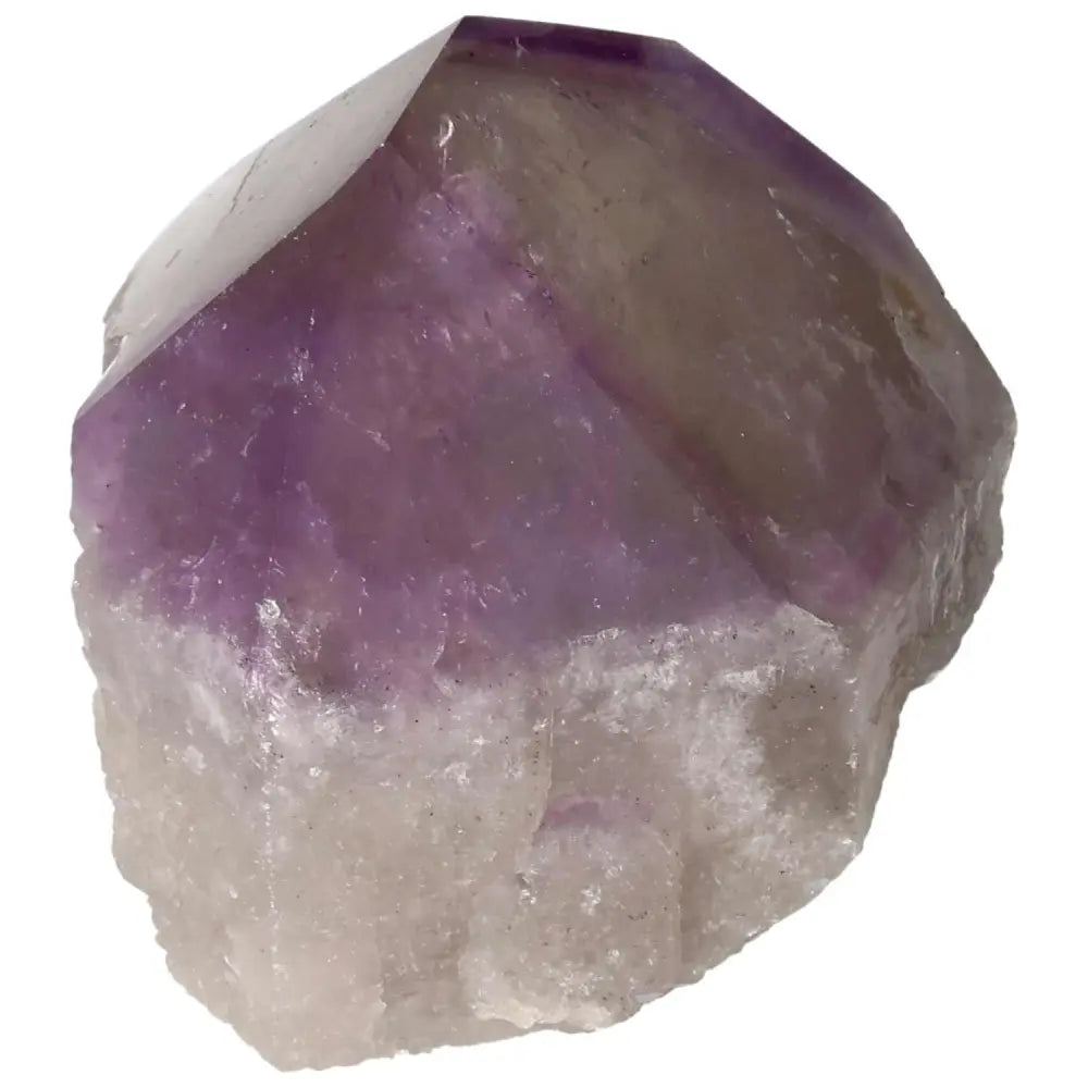 Polished Point Amethyst crystal with deep purple hues, showcasing spiritual energy and natural beauty from Sylvia Crystals.