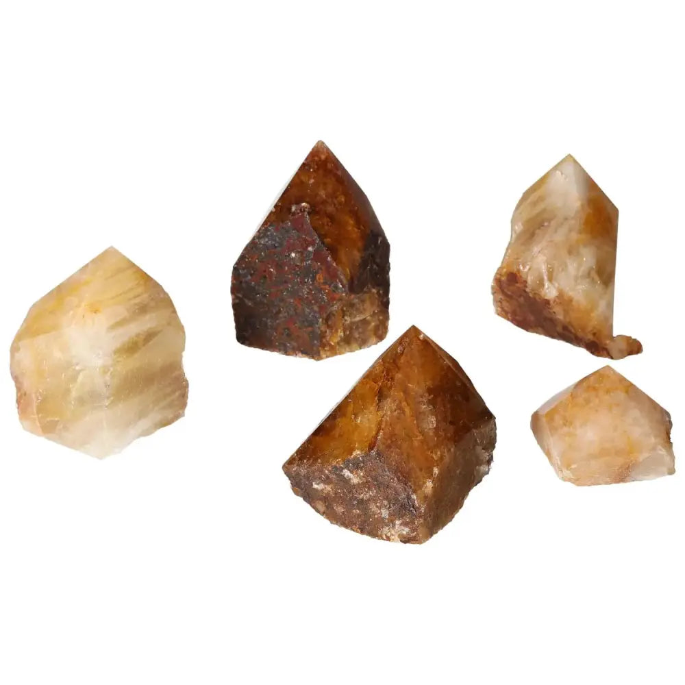 Polished Point Hematoide M crystals with unique energy for enhancing spiritual practices and living spaces by Sylvia Crystals.