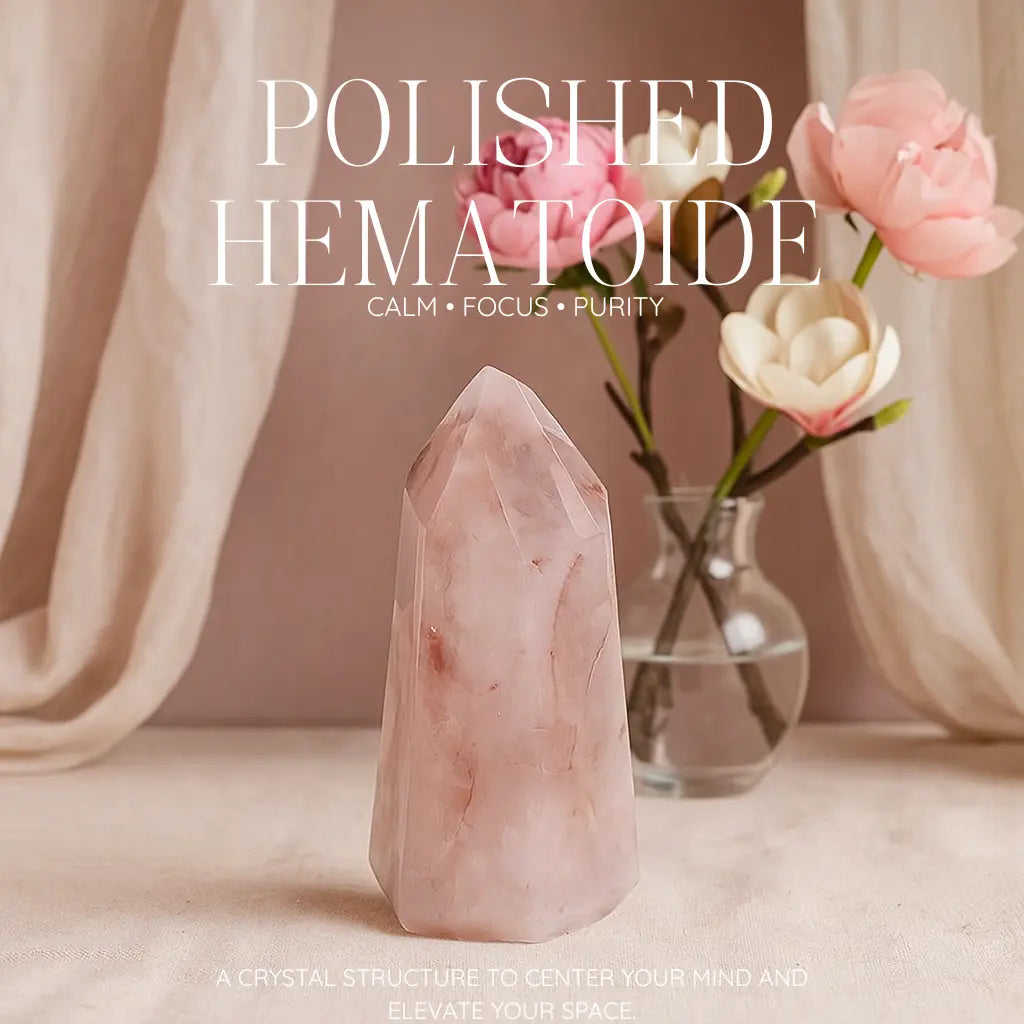 Polished Point Hematoide Sylvia Crystals Sp. z o.o.