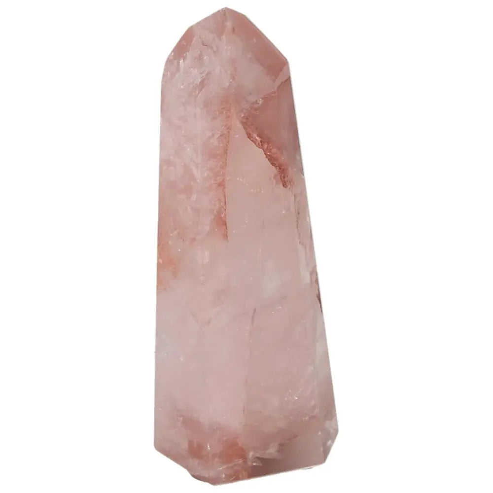 Polished Point Hematoide gemstone by Sylvia Crystals, showcasing elegant craftsmanship and natural allure.