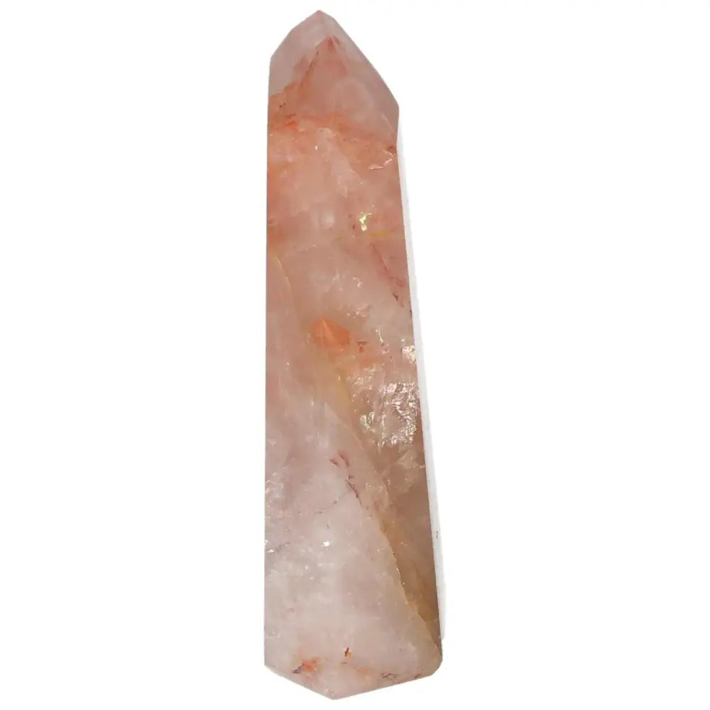 Polished Point Hematoide crystal from Sylvia Crystals, epitomizing luxury and spirituality for grounding and balance.