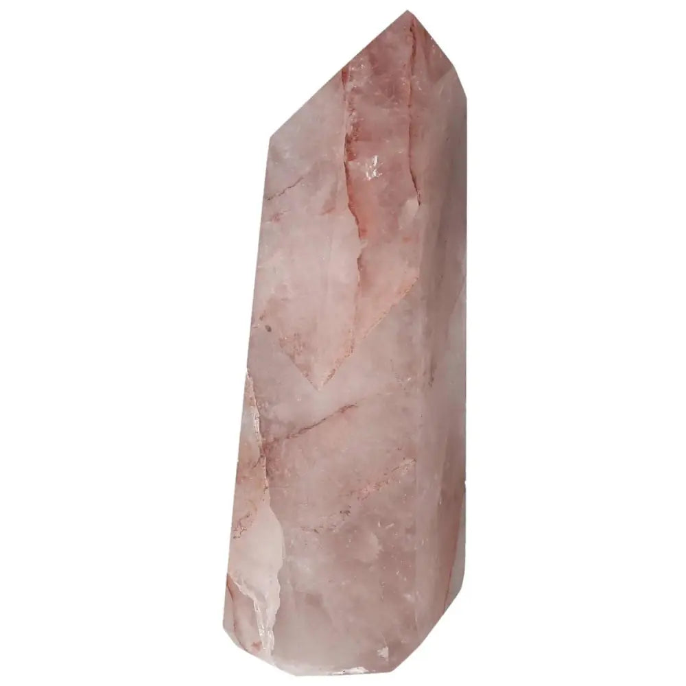 Polished Point Hematoide Crystal from Sylvia Crystals, showcasing premium quality with grounding properties and spiritual appeal.