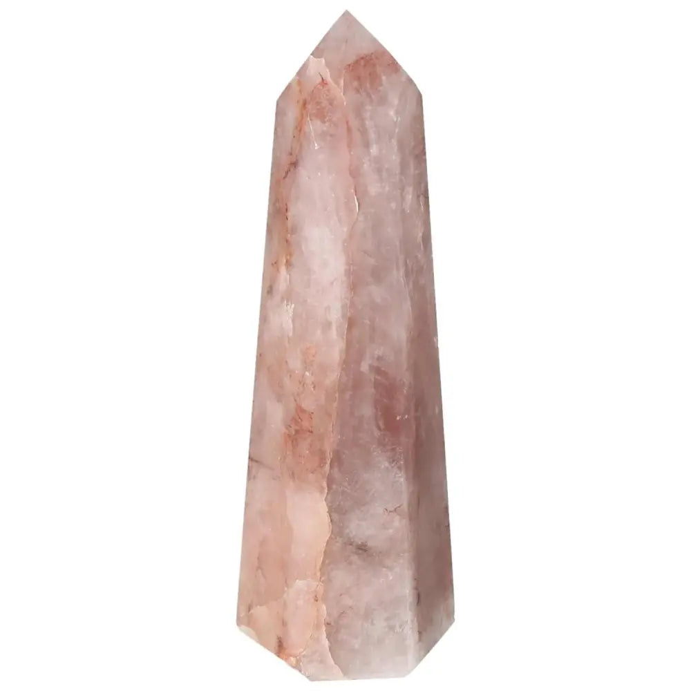 Polished Point Hematoide crystal with captivating hues, symbolizing spiritual elegance from Sylvia Crystals.