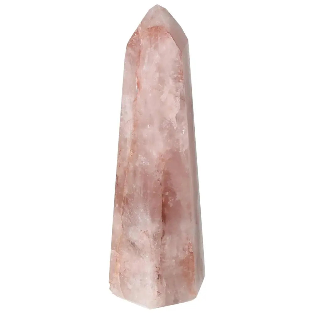 Polished Point Hematoide crystal from Sylvia Crystals, showcasing its luxurious handpicked quality and captivating hues.