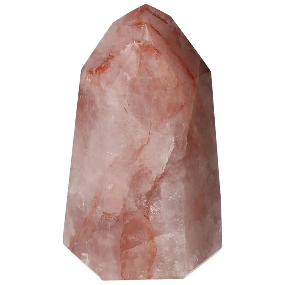 Polished Point Hematoide crystal from Sylvia Crystals, showcasing its rich tones and elegant design.