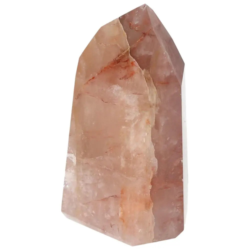 Polished Point Hematoide Crystal from Sylvia Crystals, enhancing focus and clarity, merging luxury with spiritual elegance.