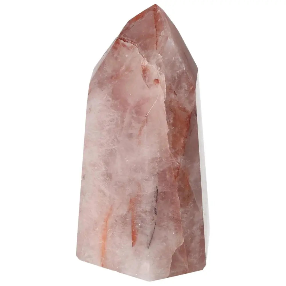 Polished Point Hematoide crystal from Sylvia Crystals, showcasing premium quality and spiritual elegance.