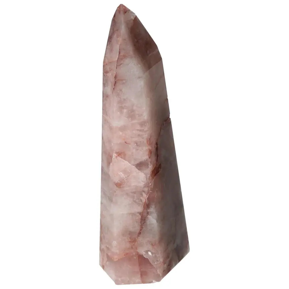 Polished Point Hematoide gemstone by Sylvia Crystals, showcasing exquisite craftsmanship and premium quality, symbolizing spirit and matter.