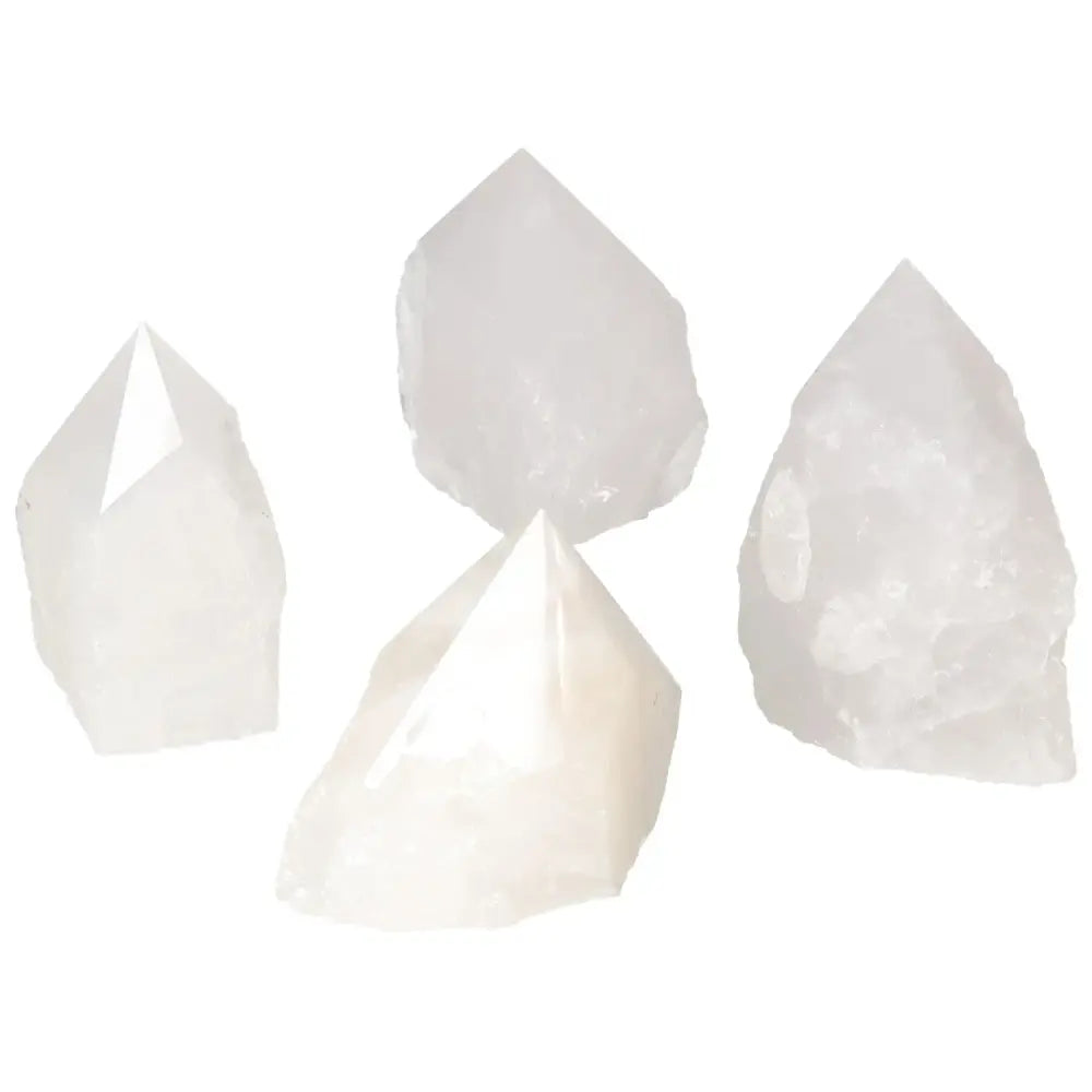 Polished Point Quartz M from Sylvia Crystals, enhancing well-being with purity and strength, ideal for harmonizing body and mind.