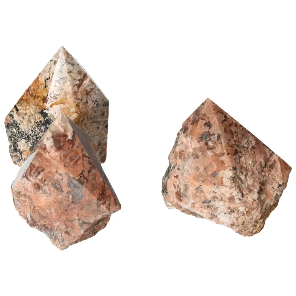 Polished Point Quartz with Feldspar L from Sylvia Crystals, showcasing luxury and natural beauty in handpicked stones.