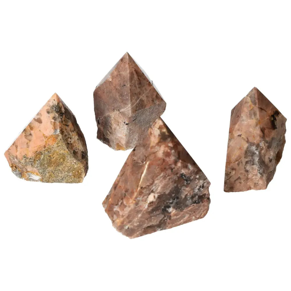 Polished Point Quartz with Feldspar M, featuring handpicked premium crystals enhancing emotional stability and creative harmony.