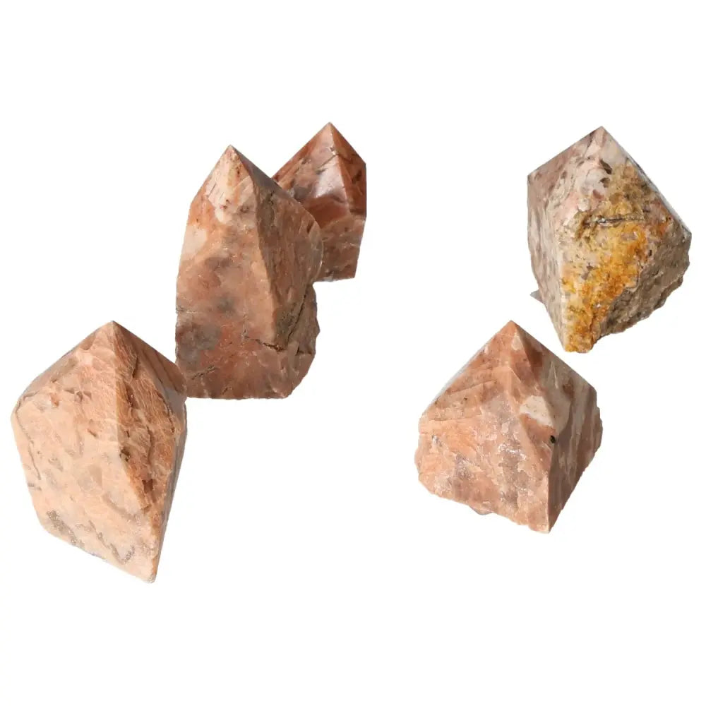Polished Point Quartz with Feldspar, luxury crystals by Sylvia Crystals, enhancing creativity and balance, premium quality.