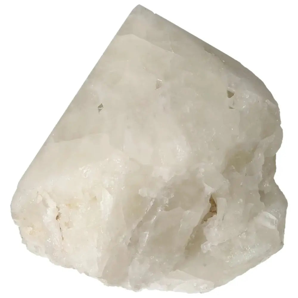 Polished Point Quartz showcasing natural beauty with sulfur inclusions, part of Sylvia Crystals collection.
