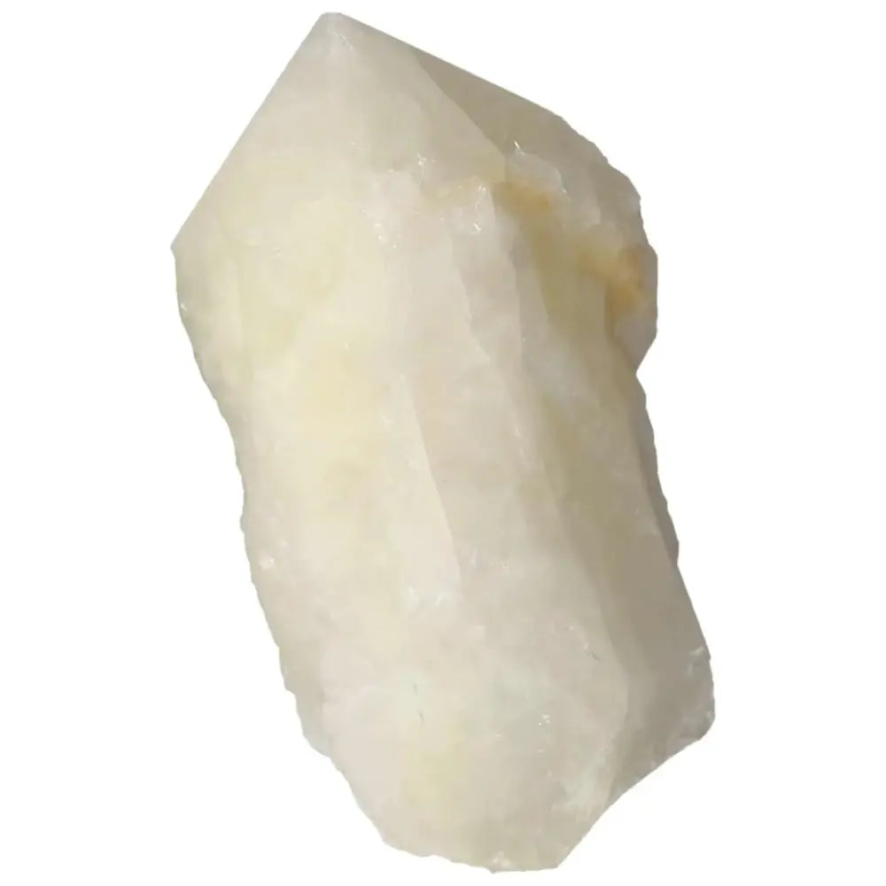 Polished Point Quartz with Sulphur Crystal - Sylvia Crystals, clear and vibrant design for spiritual growth.