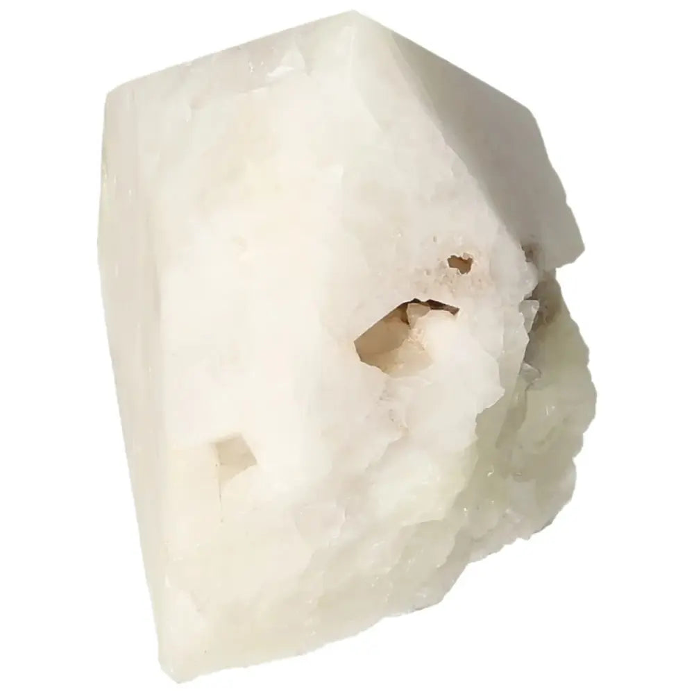Polished point quartz with sulphur from Sylvia Crystals featuring stunning clarity and vibrant hues. Premium decorative gemstone.