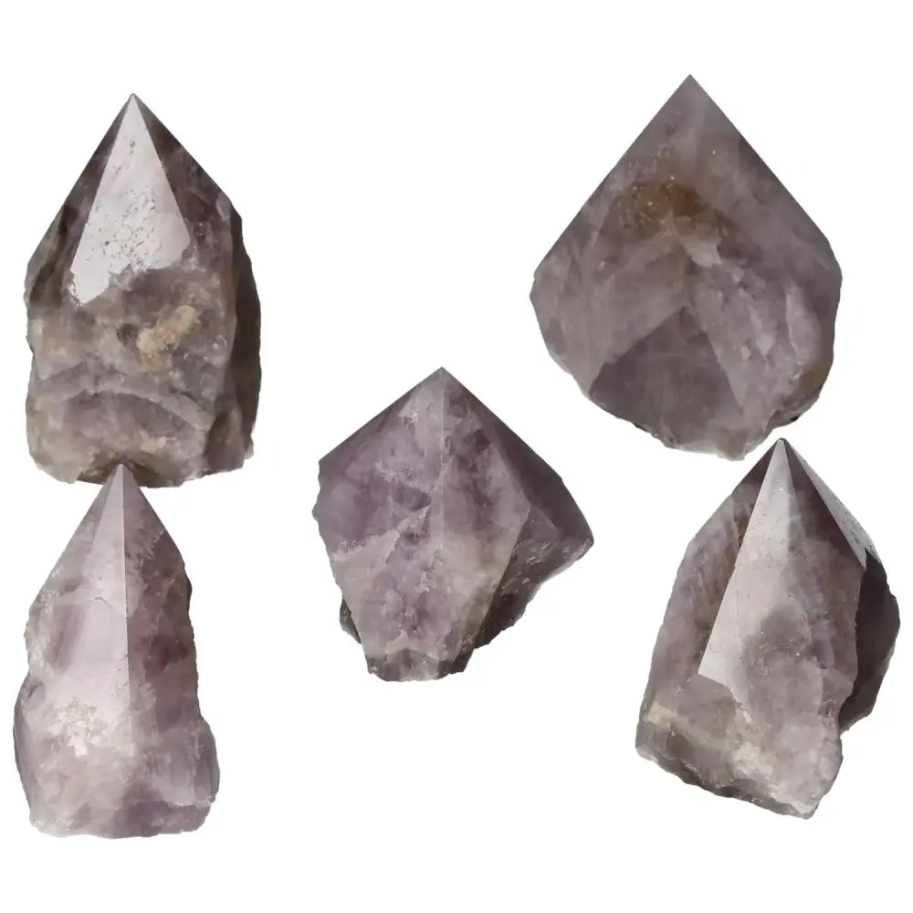 Polished Point Super Seven Amethyst S crystals for spiritual growth and emotional balance from Sylvia Crystals.