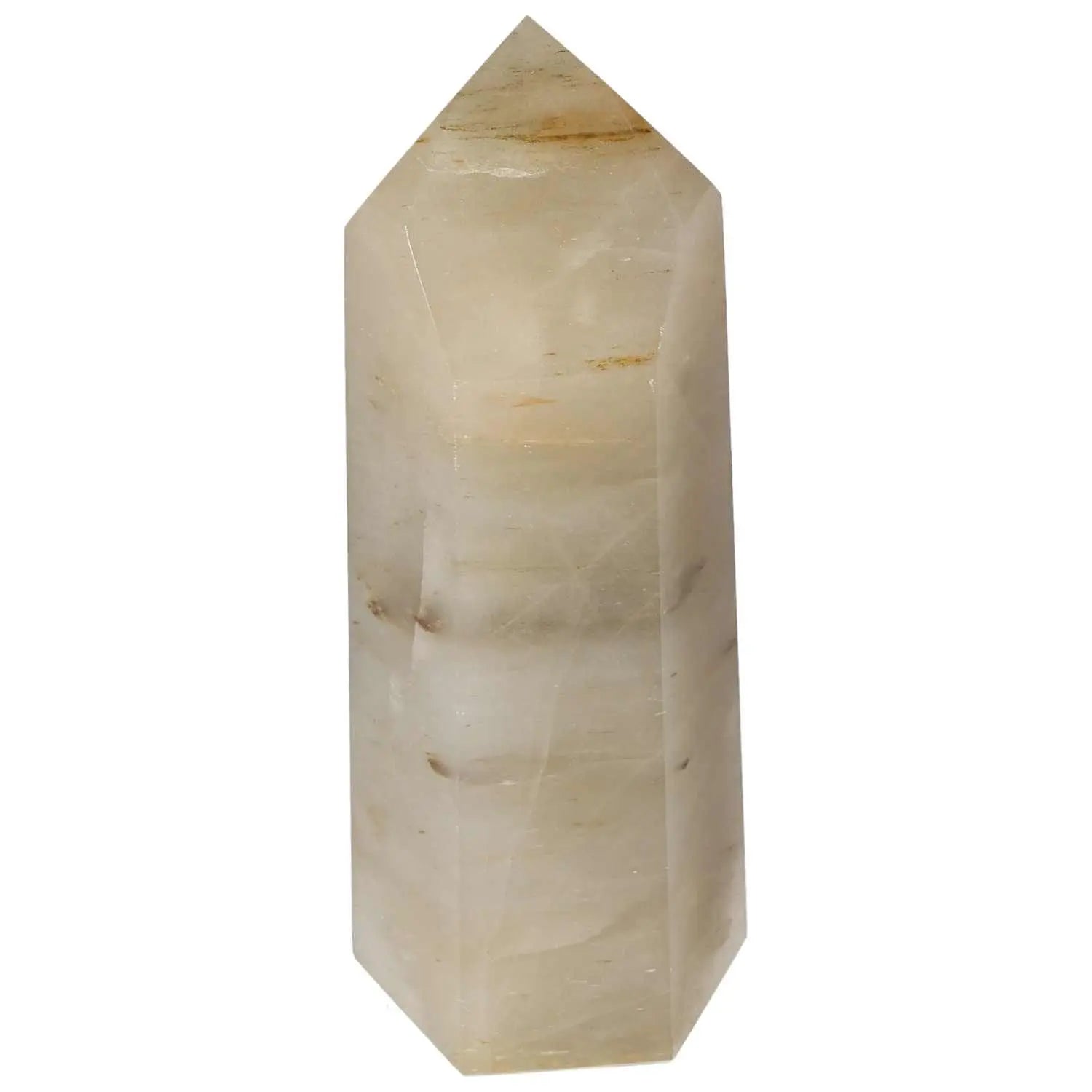 Polished Quartz Smoky Obelisk by Sylvia Crystals for mental clarity and emotional balance