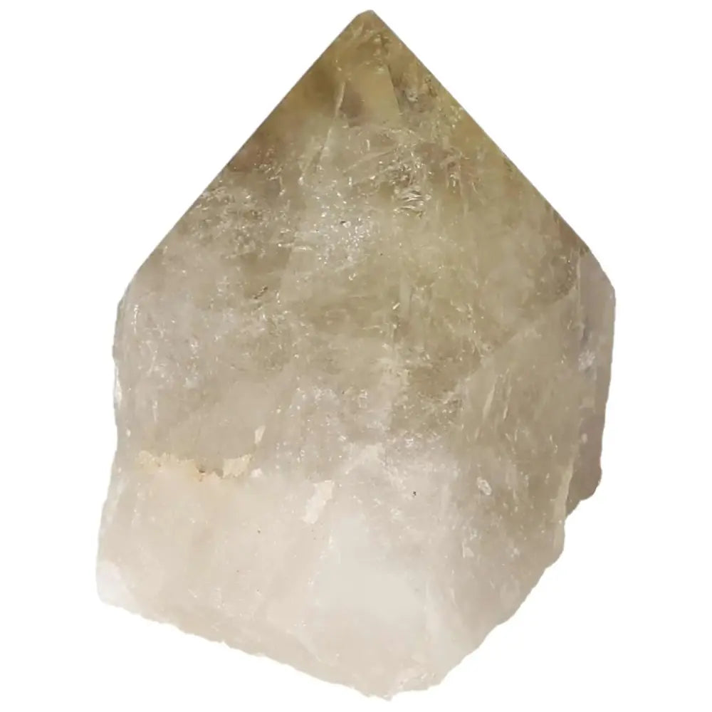 Polished Smoky Quartz Point from Sylvia Crystals, a luxurious crystal for grounding and protection against negative energies.