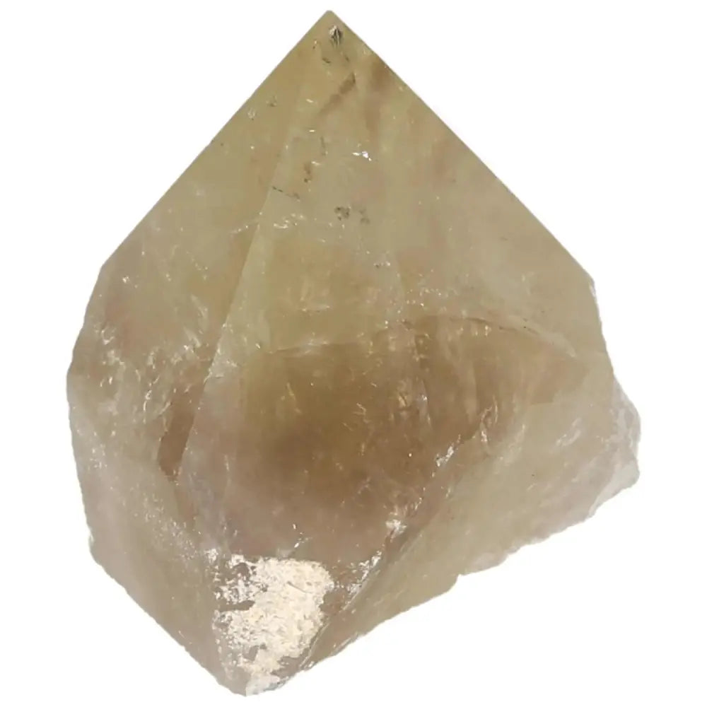 Polished Smoky Quartz Point crystal for grounding and protection by Sylvia Crystals, showcasing luxury and spiritual energy.