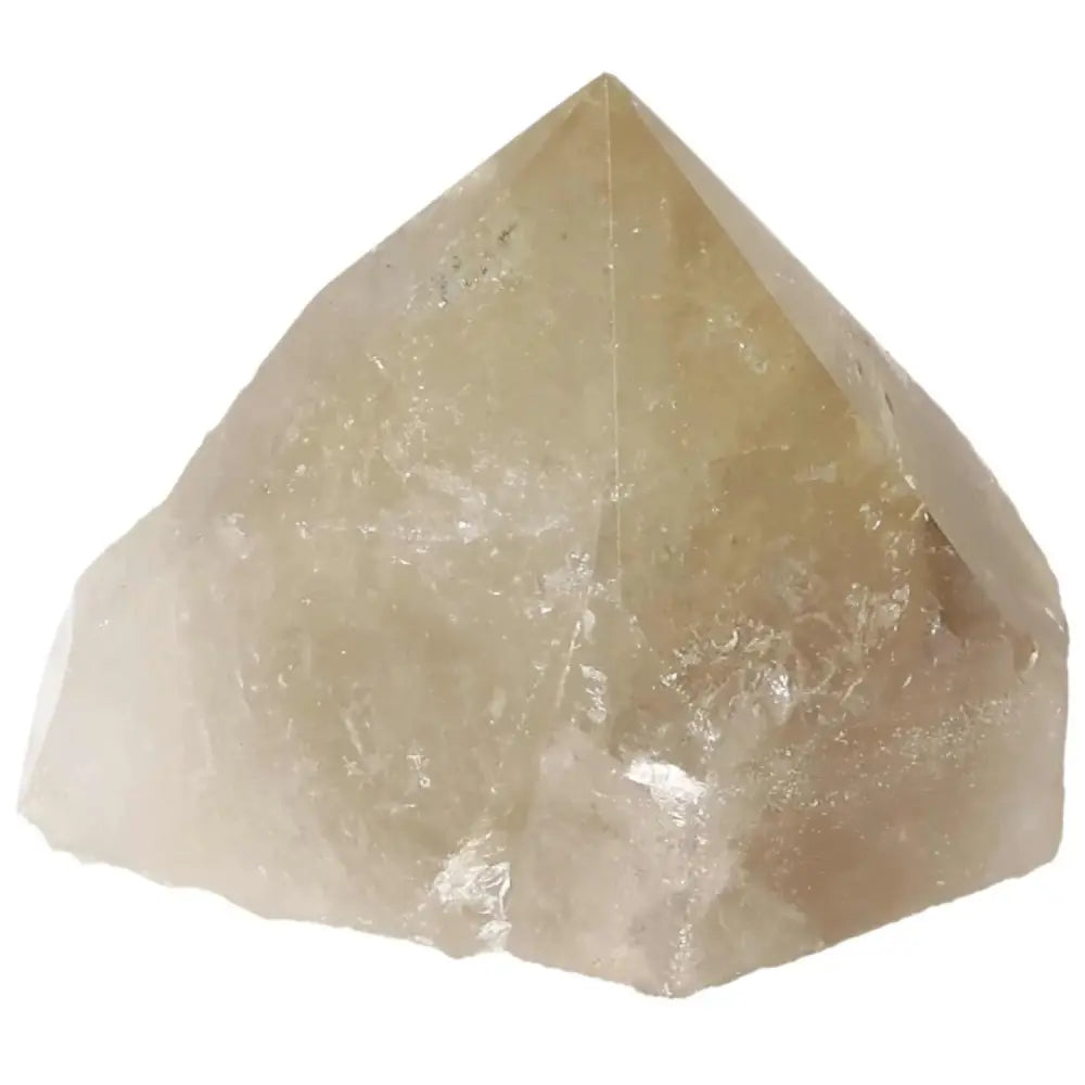 Polished Smoky Quartz Point crystal, showcasing luxury and spiritual grounding energy, from Sylvia Crystals.