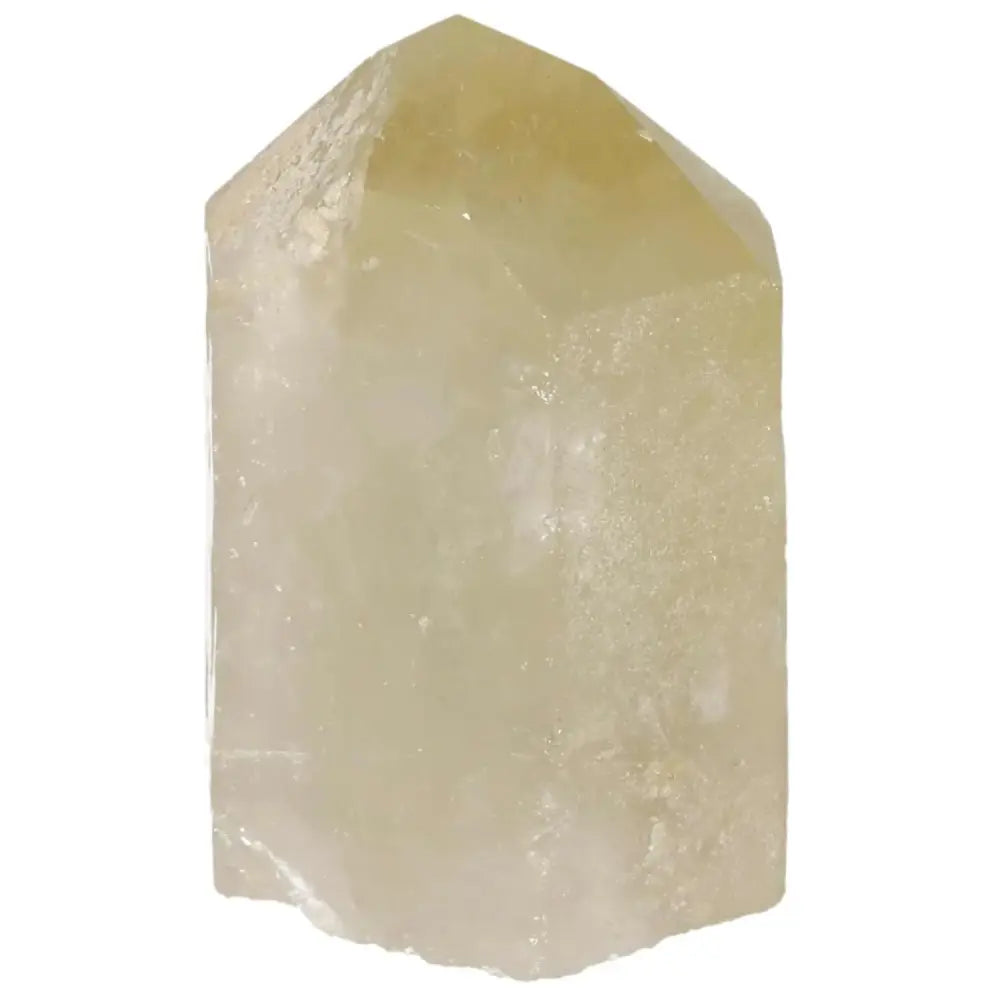 Polished Smoky Quartz Point crystal from Sylvia Crystals, showcasing natural beauty and grounding energy benefits.