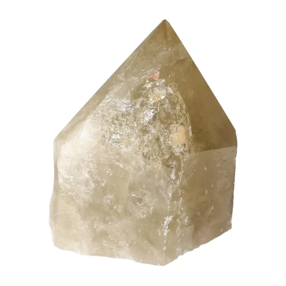 Alt Tag: Polished Smoky Quartz Point crystal with grounding and protective energy from Sylvia Crystals, showcasing its premium quality and luxury appeal.