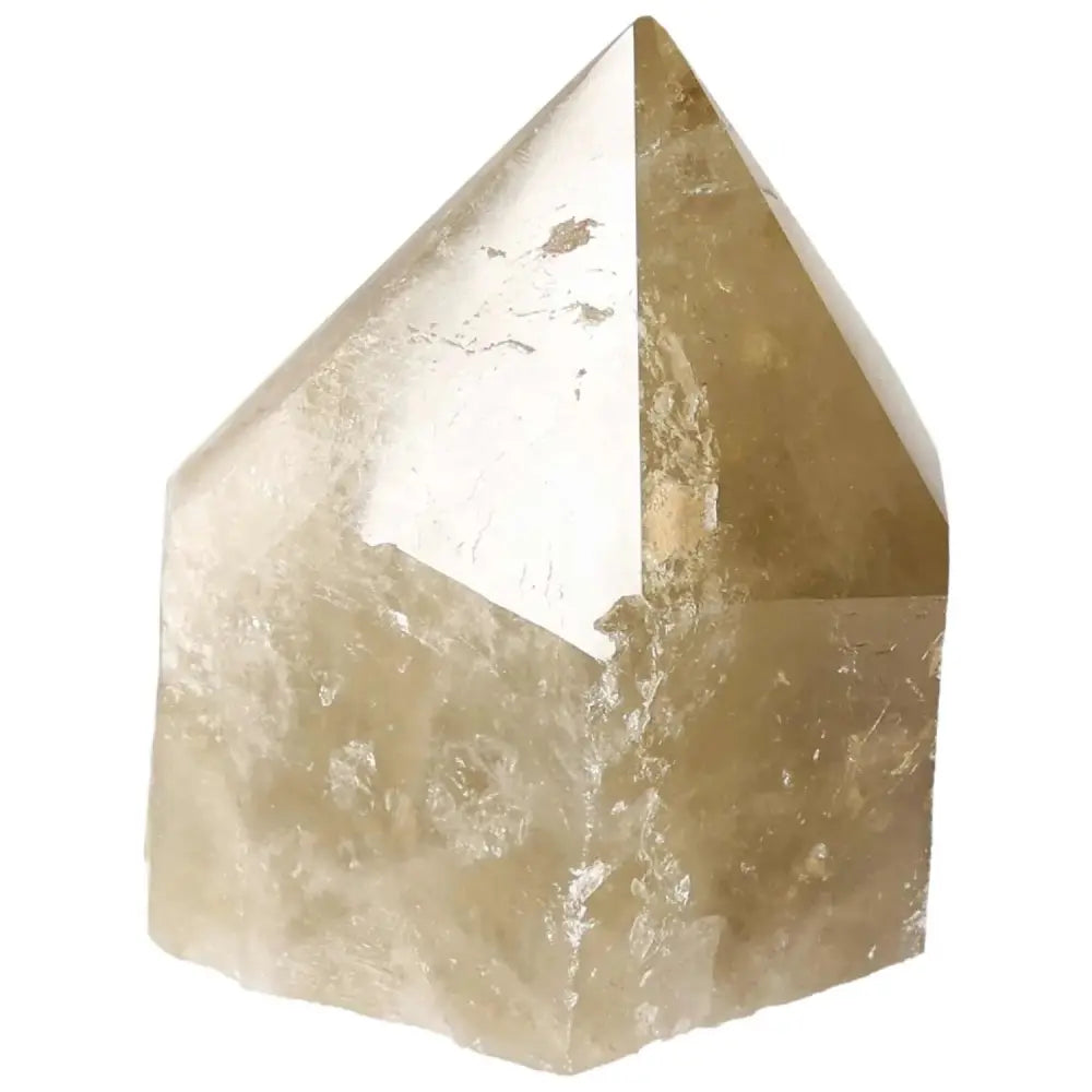 Polished Smoky Quartz Point crystal for grounding and protection, available at Sylvia Crystals, exuding luxury and spiritual energy.