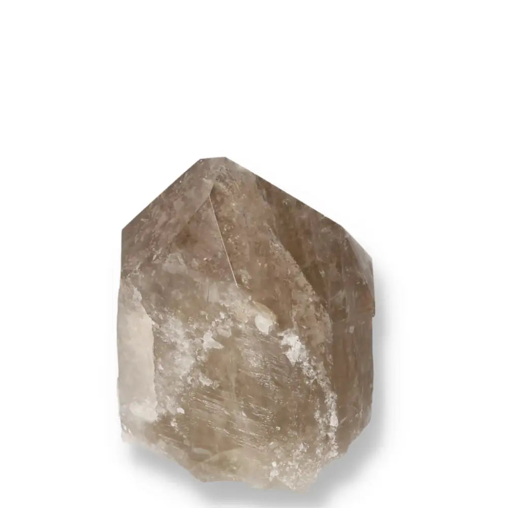 Polished Smoky Quartz Point crystal showcasing natural beauty and protective energy from Sylvia Crystals