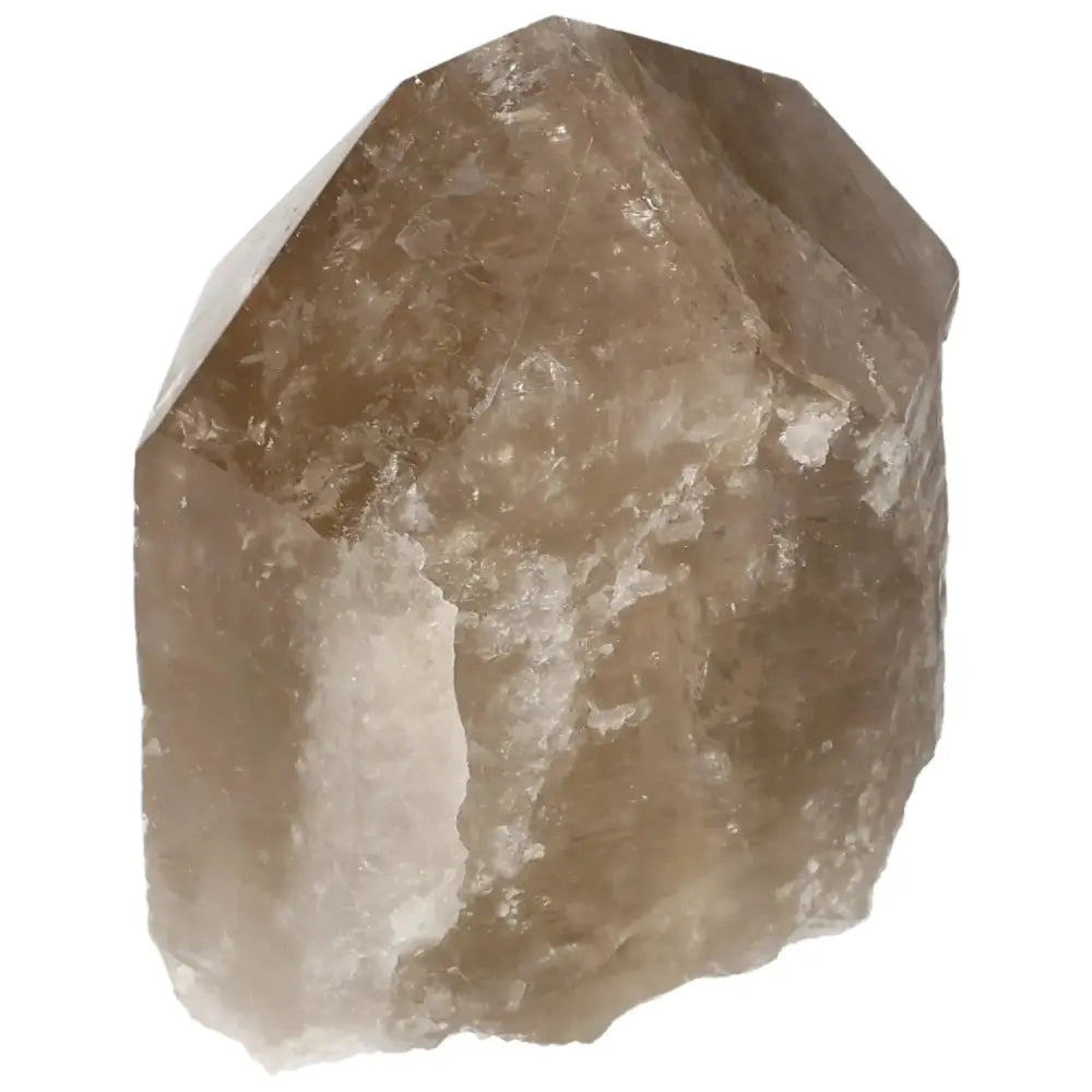 Polished Smoky Quartz Point crystal showcasing natural beauty and grounding energy, available at Sylvia Crystals.