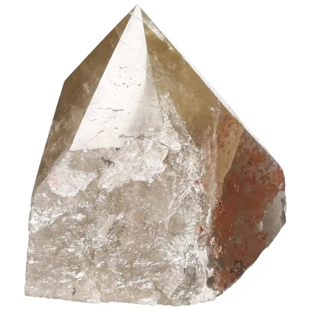 Polished Smoky Quartz Point Crystal from Sylvia Crystals, known for grounding properties and timeless elegance, premium quality.