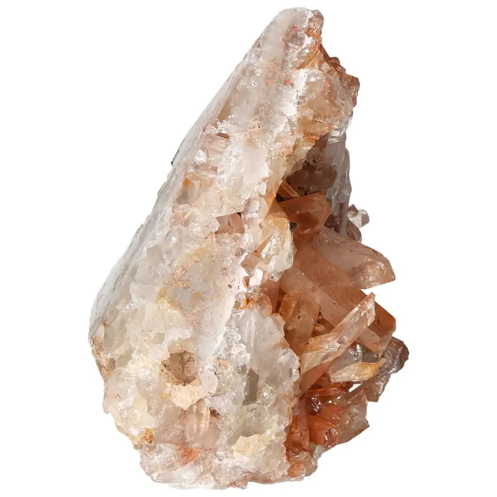 Polished Tangerine Quartz Point, vibrant crystal for creativity and transformation, premium Sylvia Crystals product.