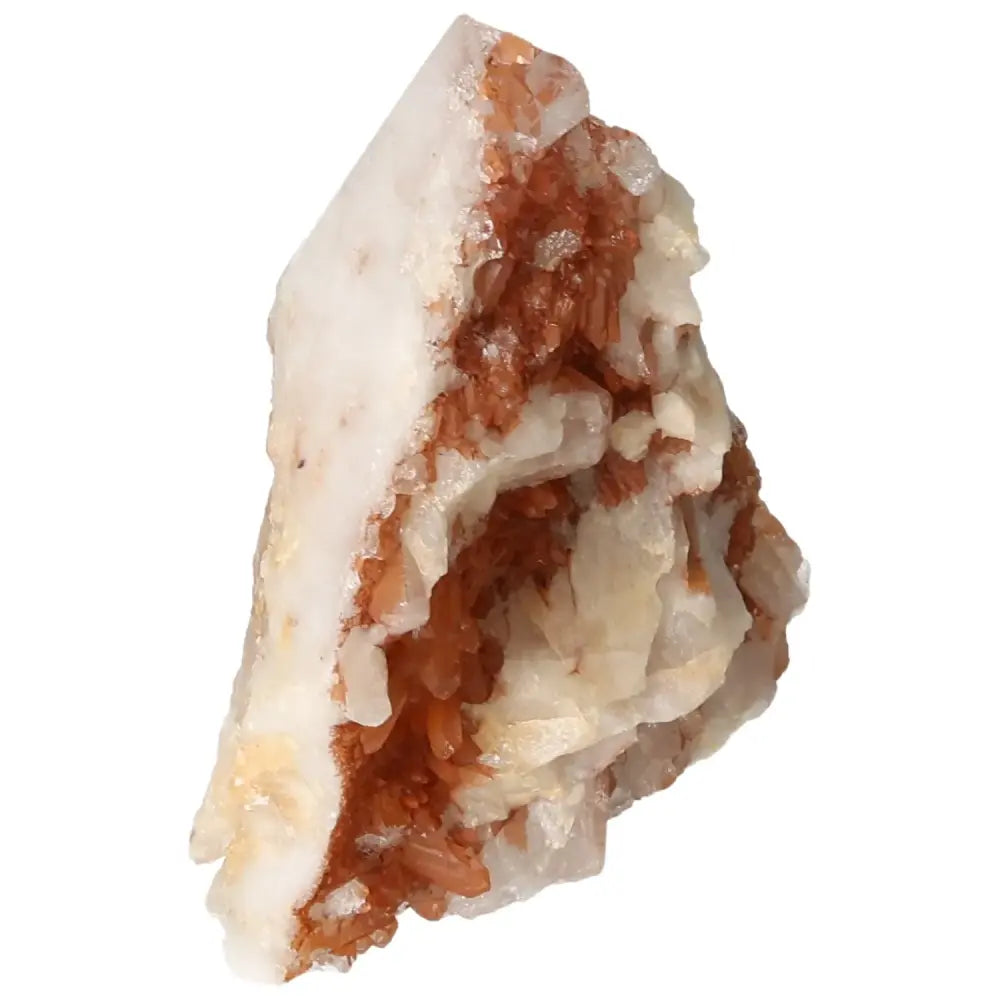 Polished Tangerine Quartz Point by Sylvia Crystals showcasing vibrant hues and premium quality.