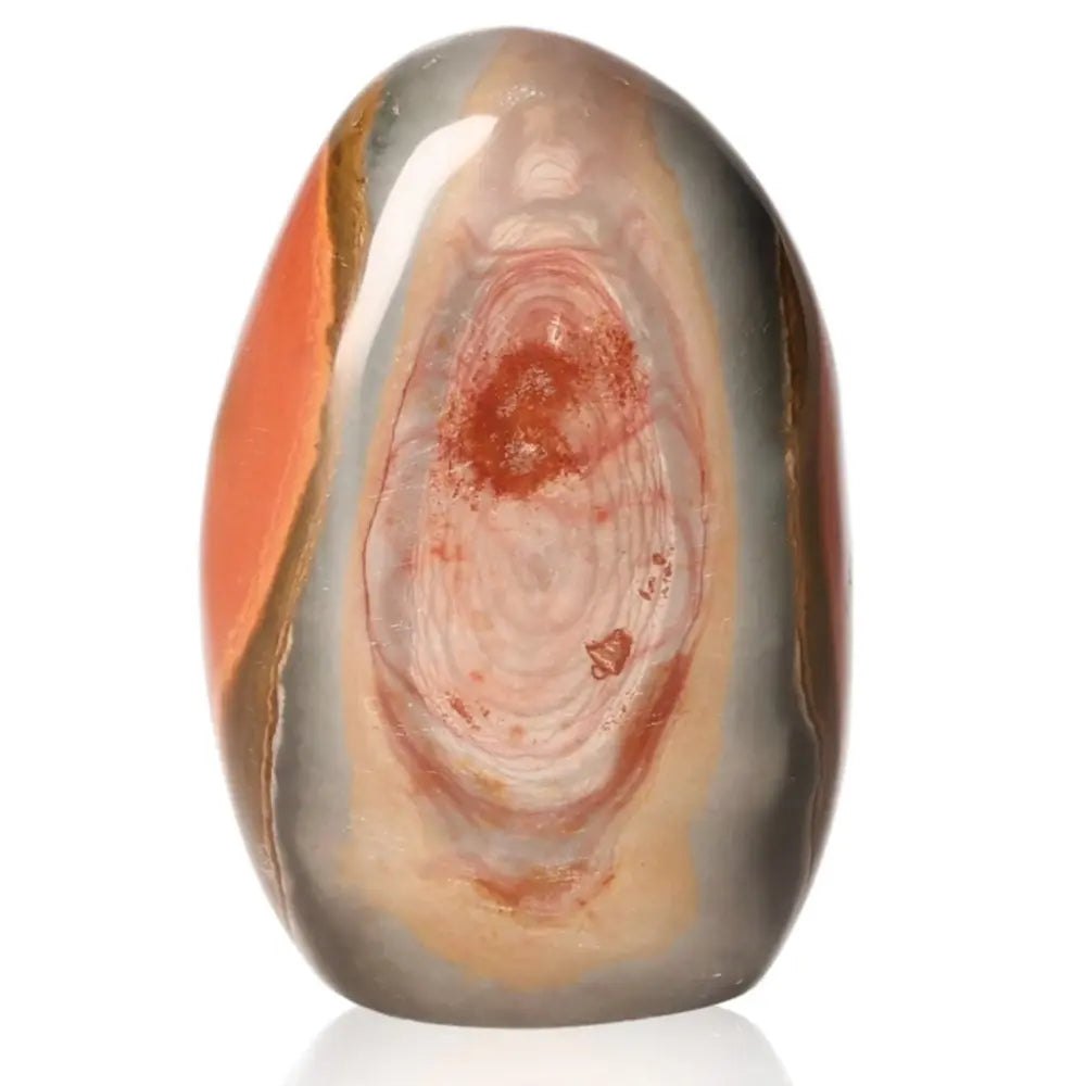 Polychrome Jasper Free Form with vibrant desert hues and natural artistry, offering spiritual harmony and earthy beauty.