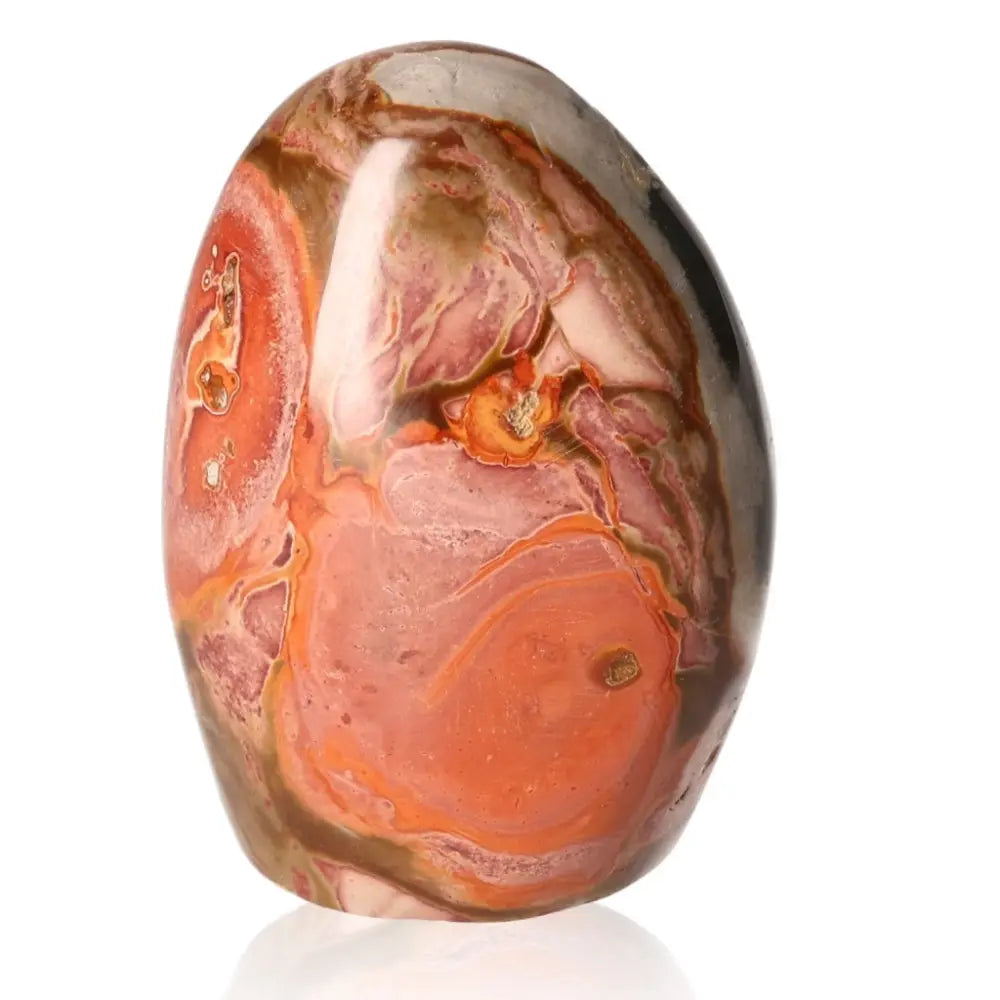Polychrome Jasper Free Form, vibrant stone with natural earth tones, showcasing Desert Jasper's unique color symphony.