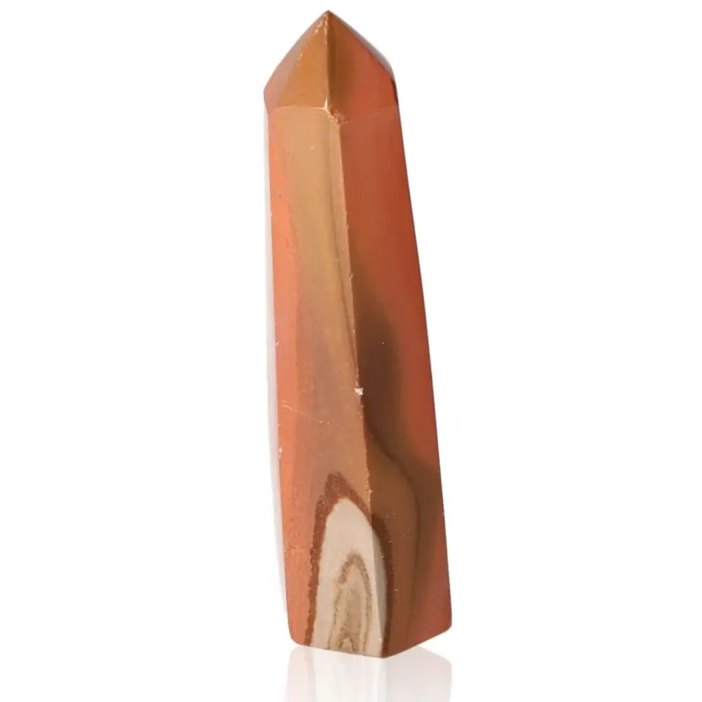 Polychrome Jasper Tower showcasing vibrant natural colors and patterns in shades of red, orange, and brown, symbolizing earth's artistry.