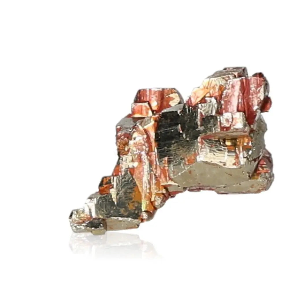 Natural pyrite crystal showcasing a radiant golden hue and metallic luster, symbolizing abundance and prosperity.