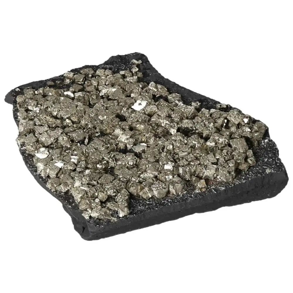 Pyrite with Basalt stone, premium Sylvia Crystals product