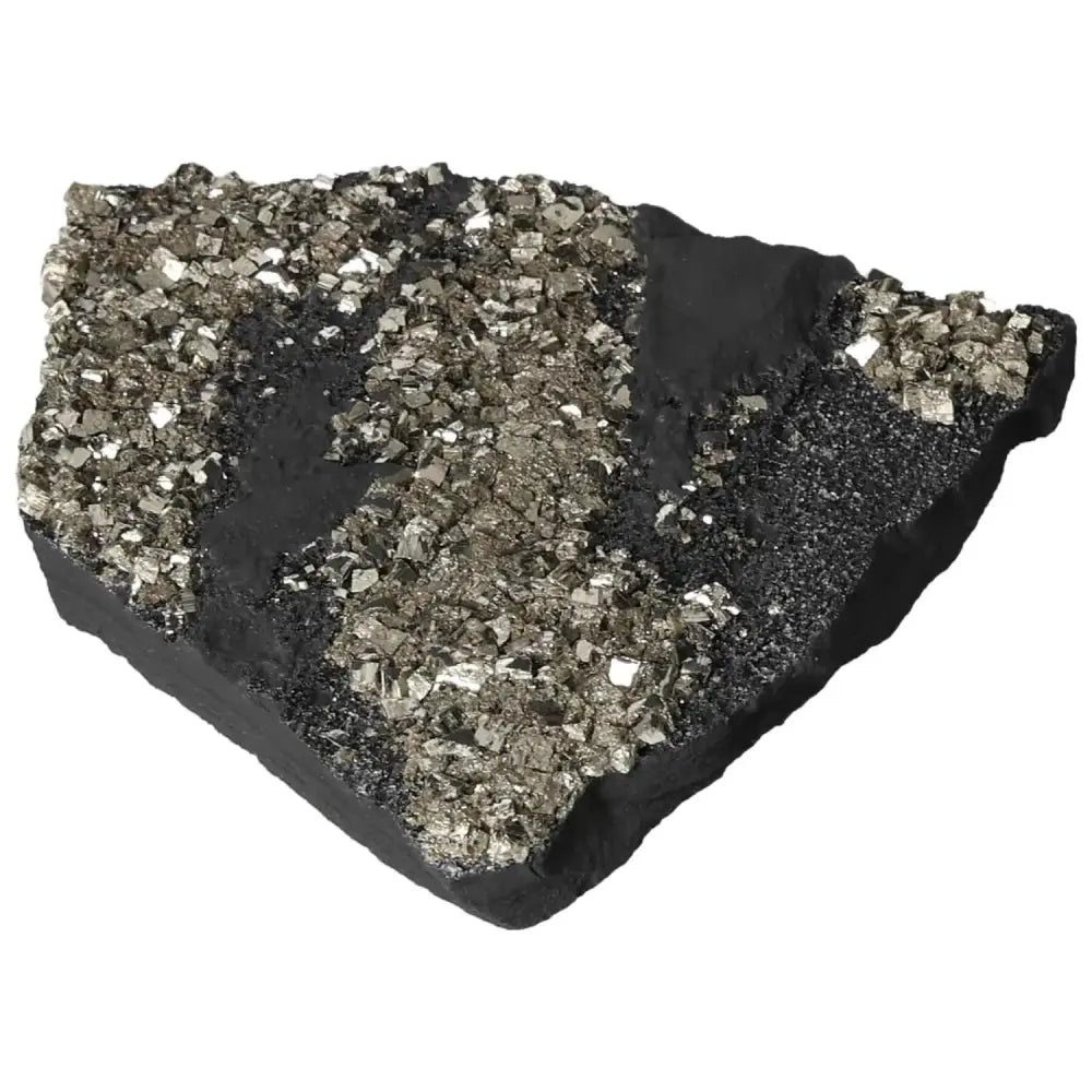 Premium Pyrite with Basalt Crystal from Sylvia Crystals for personal growth and spiritual elevation