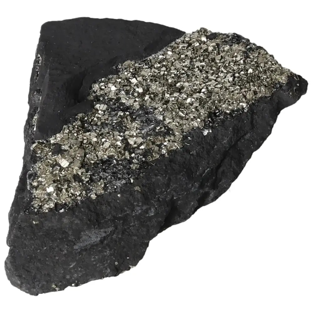 Stunning Pyrite With Basalt crystal, ideal for enhancing independence and creativity, from Sylvia Crystals collection.