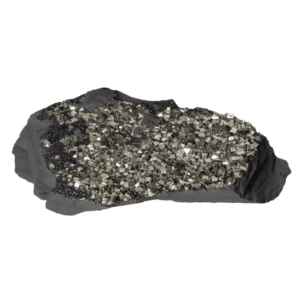 Pyrite With Basalt crystal from Sylvia Crystals, offering quality and transformative energy for personal growth and independence.