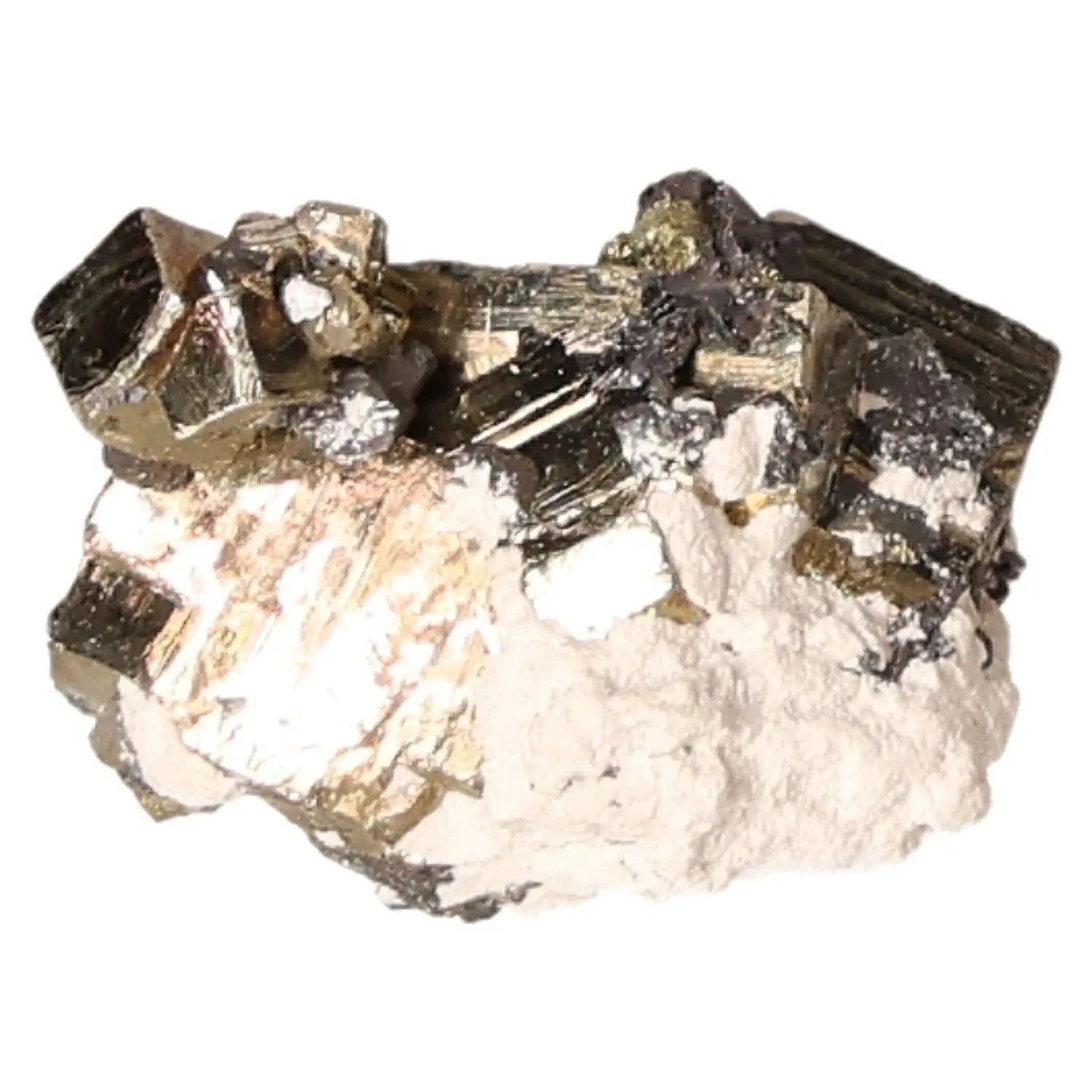 Radiant pyrite druzy displaying golden hue and metallic luster, known for its resemblance to gold and metaphysical properties